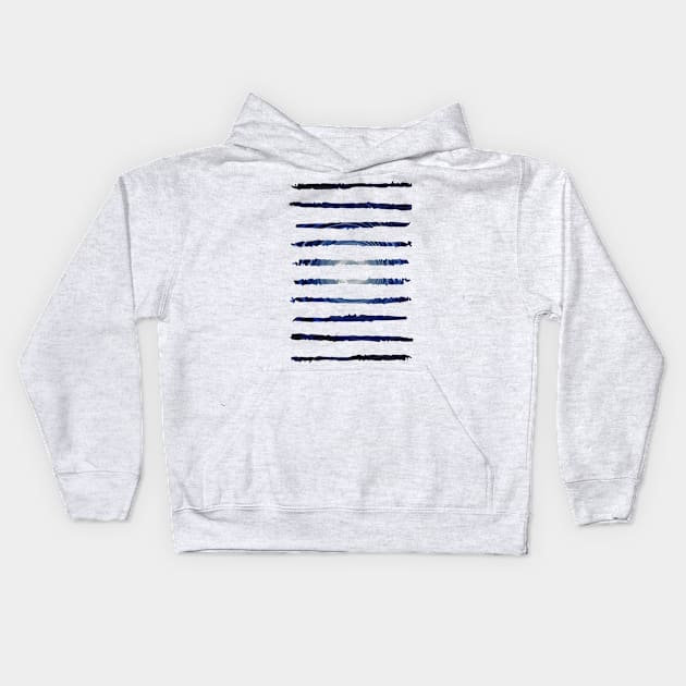 Blue Traces Kids Hoodie by fratdd